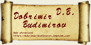 Dobrimir Budimirov vizit kartica